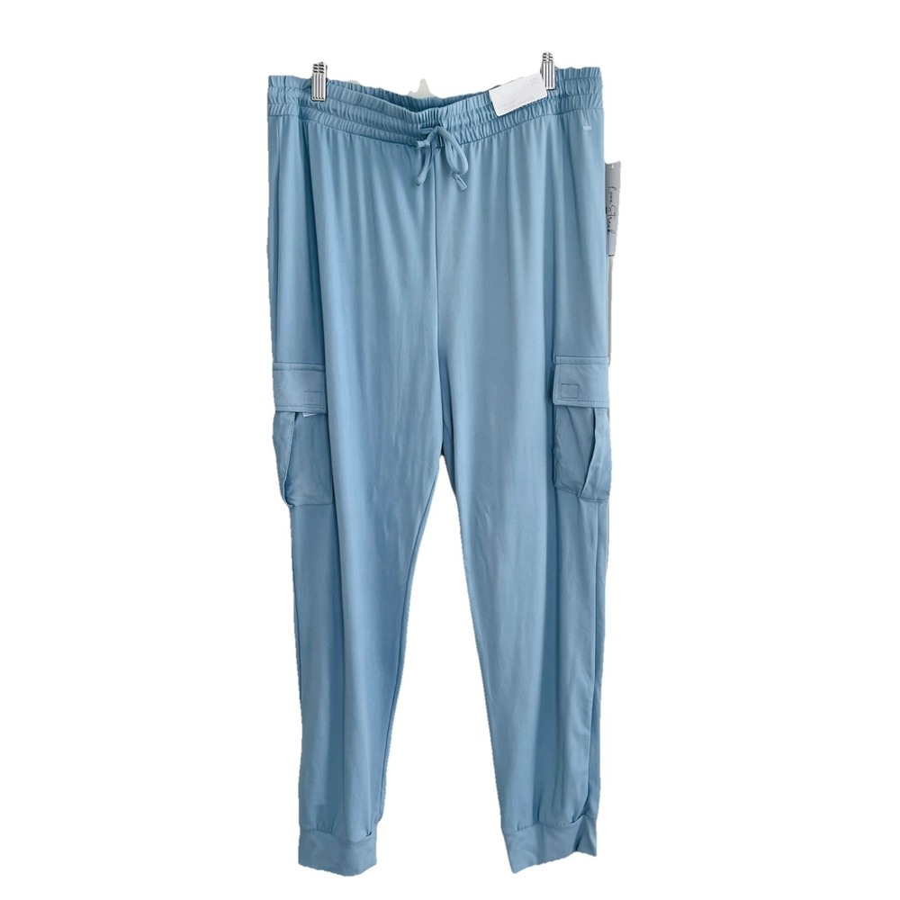 NWT Love Streak Solid Drawstring Cargo Jogger Pants Womens Size XL